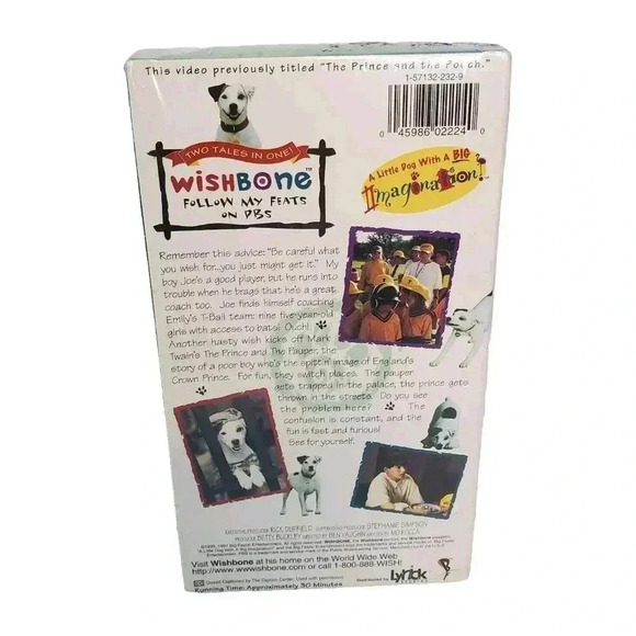 Wishbone The Prince And The Pauper VHS 1995 New Factory Sealed - Picture 2 of 16